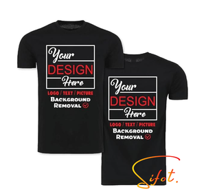 Sifot venta al por mayor Ultra suave personalizado Dtf entrenamiento camisetas cosidas a granel 500 GSM con impresión Logo equipo - Product Image 1