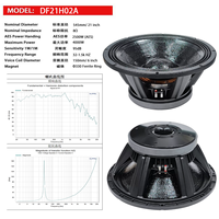 Subwoofer 21 pouces 4000W, aimant néodyme, bobine vocale de 6 pouces, haut-parleur audio professionnel.