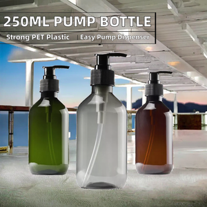 Botella Vacía de 500ml para Jabón Líquido Desinfectante de Manos, Dispensador de Plástico Transparente para Cosméticos, Champú, Gel de Ducha y Loción, Fabricante - Product Image 2
