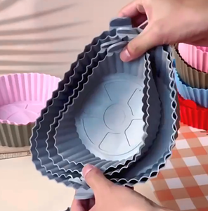 Six plaques intérieures réutilisables en silicone antiadhésives pour friteuses à air, un ensemble indispensable pour les réunions de famille et les fêtes - Product Image 4