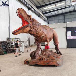 Modèle de dinosaure Tyrannosaurus <span class=keywords><strong>Rex</strong></span> animatronique de haute qualité, fabriqué à la main en caoutchouc de silicone, pour exposition de dinosaures Trex - Product Image 1