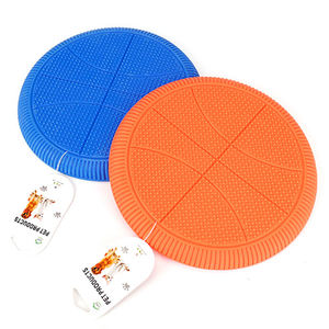 Disco volante interattivo all'aperto per animali domestici giocattolo resistente ai morsi in gomma rotonda con Design da basket morbido giocattolo da masticare per cani - Product Image 3