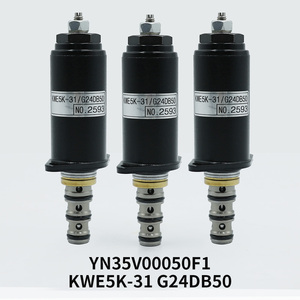 SK120 SK130 <span class=keywords><strong>SK135</strong></span> SK200-6 SK200-8 SK330-8 SK350-8 excavadora válvula de solenoide de YN35V00050F1 KWE5K-31 G24DB50 solenoide para <span class=keywords><strong>Kobelco</strong></span> - Product Image 3