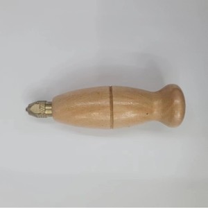 Wood Handle Brass Tip Awl For <b>Leather</b> Craft Diy Sewing <b>Tools</b> With Replaceable Needle - Product Image 3