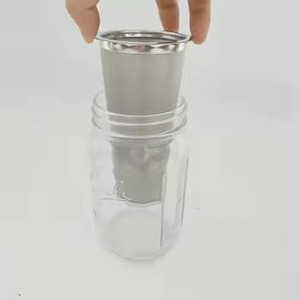 Filtre infuseur à fruits réutilisable en acier inoxydable pour pichets et bocaux – Idéal pour la détox et la préparation de sangrias - Product Image 4