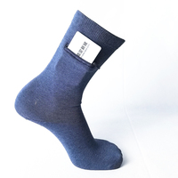 Chaussettes décontractées pour hommes avec logo personnalisé, tricotées, écologiques, antidérapantes, respirantes, à séchage rapide, en coton, style mi-mollet, OEM, vente en gros