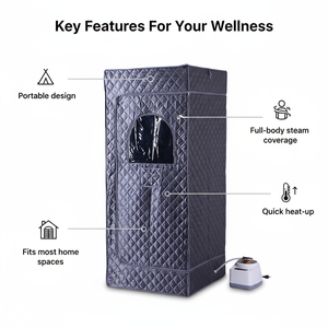 ساونا بالبخار معدات محمولة للغرف من المصنع مباشرة للمنزل الداخلي لشخص واحد إزالة السموم من العرق - Product Image 3
