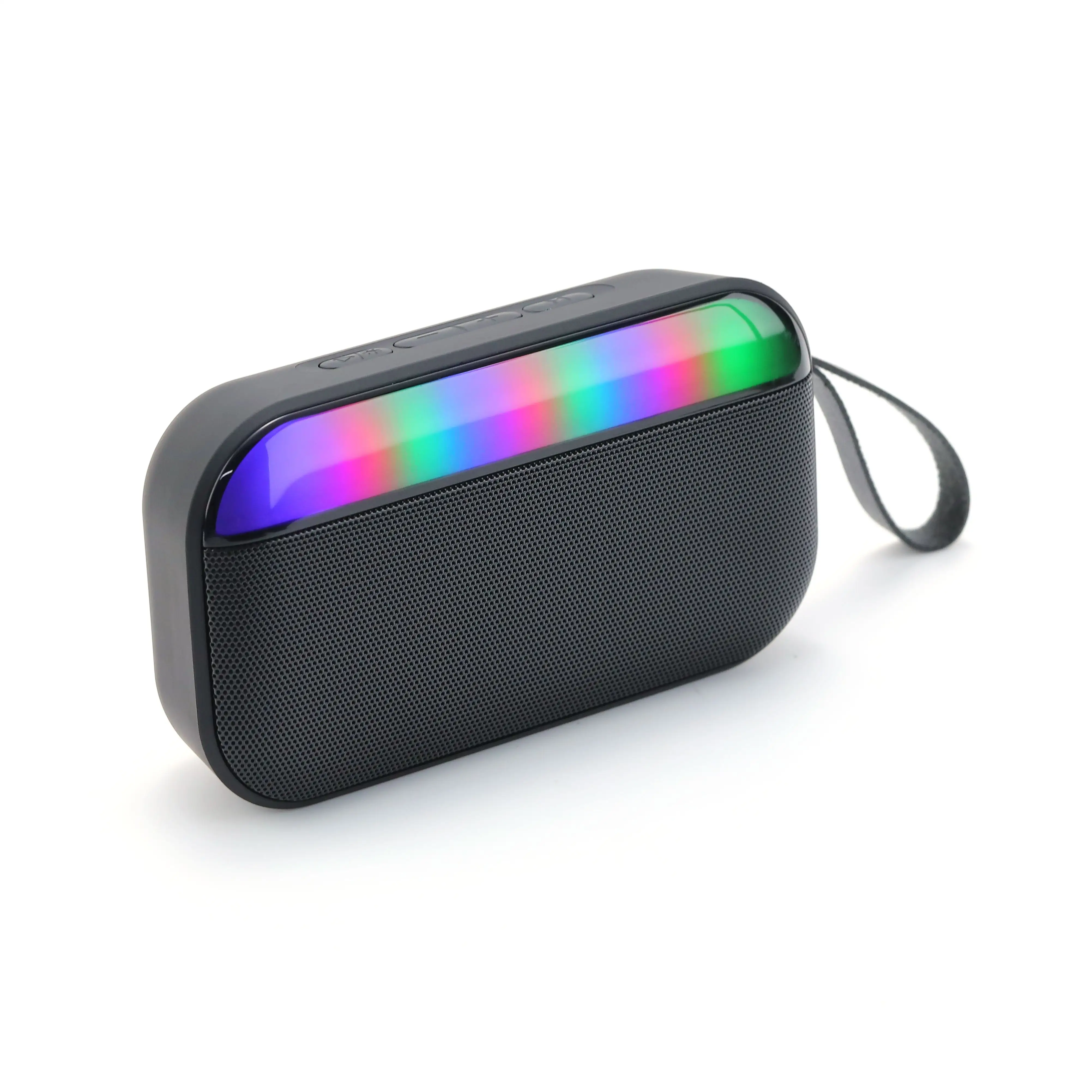 Custom Logo Bluetooth Speaker BT Wireless For Home Party Mini Small Portable With FM Radio Subwoofer Bass LED RGB Night Light