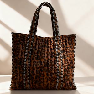 Bolsa <span class=keywords><strong>de</strong></span> Viaje Grande Personalizada con Logotipo, Bolsa <span class=keywords><strong>de</strong></span> <span class=keywords><strong>Fin</strong></span> <span class=keywords><strong>de</strong></span> <span class=keywords><strong>Semana</strong></span> Acolchada para Mujer, Juego <span class=keywords><strong>de</strong></span> 3 Bolsas con Estampado <span class=keywords><strong>de</strong></span> Leopardo, Bolsa <span class=keywords><strong>de</strong></span> Mano Acolchada con Bolsa Pequeña - Product Image 4