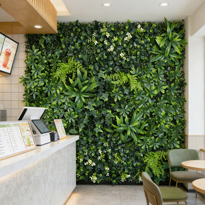 Artificial Tropical Green <b>Wall</b> Panel Faux Living <b>Wall</b> Decor for Indoor Outdoor Modern Garden Home Wedding - Product Image 6