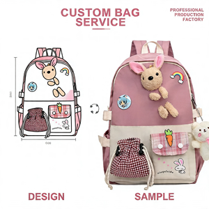 <span class=keywords><strong>Zaini</strong></span> Scolastici di Alta Qualità per Bambini, Colore Viola-Rosa, Borse per Ragazze - Product Image 1