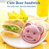 Sandwich Cutter Set für Kinder Kinder DIY süße Tiere Brot Toast Herstellung Formen Mini Bär Sandwich Maker Backwerk zeuge