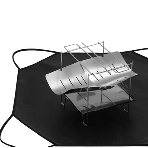 Paño ignífugo para exteriores, con revestimiento de silicona, resistente al fuego, para acampar, para barbacoa, almohadilla aislante. - Product Image 1