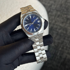 Overseas Style Men's <b>Watch</b>, Blue Dial, Stainless Steel, Automatic Mechanical Luxury Wristwatch - Product Image 5