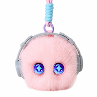Jouet en peluche intelligent personnalisé avec intelligence artificielle, compagnon interactif parlant, animal en peluche avec yeux LED expressifs et USB-C pour cadeau
