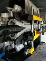 Ligne de co-extrusion de tubes ondulés à double paroi pour refroidissement par air Machine de fabrication de tubes HDPE DWC