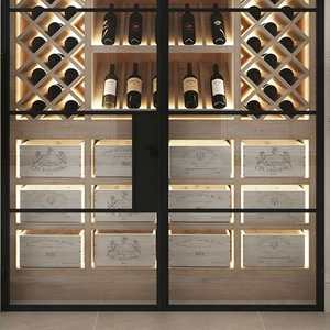 Gabinete de Bodega Moderno Personalizado de Primera Calidad, con Control de Temperatura, Rejilla de Diamantes, Almacenamiento, Exhibición, Alta Calidad, Duradero, Integrado - Product Image 4