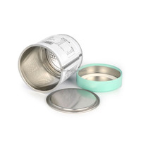 Offre Spéciale vide 30g 50g Matcha boîte de conserve emballage hermétique rond thé vert café Matcha poudre étain boîte joint couvercle Matcha étain