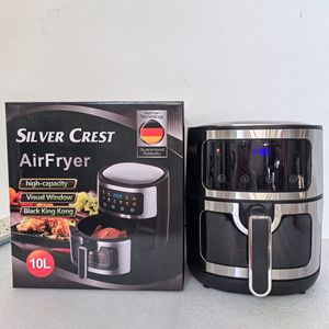 Friggitrice ad <span class=keywords><strong>Aria</strong></span> Multifunzione Silver Crest 2800W 10L con Controllo Digitale, Friggitrice Elettrica Multifunzione Touch per Uso Domestico - Product Image 1