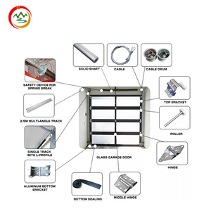 <span class=keywords><strong>Porta</strong></span> da Garage di Lusso Moderna con Pannello Scorrevole in <span class=keywords><strong>Vetro</strong></span> Satinato e <span class=keywords><strong>Porta</strong></span> Pedonale Integrata per la Casa - Product Image 6