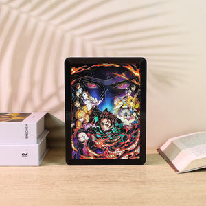 Cadeau Anime Demon Slayer, boîte à lumière avec personnage d'anime, figurine d'action Tengen Nezuko <span class=keywords><strong>Tanjiro</strong></span>, lampe de nuit LED Gojo, lampe de table, décoration de la maison - Product Image 2