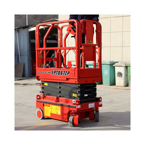 Điện Scissor Lift 4-18M trên không nền tảng 6M 8M 10m 12M 14m skylift di động nâng lên giàn giáo thủy lực Scissor Lift - Product Image 4