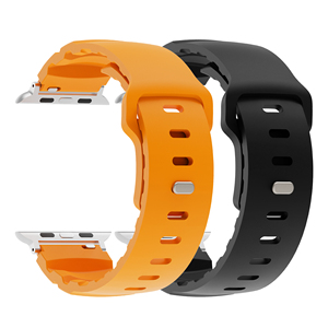 Cinturini in Gomma Fluorurata CM Impermeabili con Adattatore <span class=keywords><strong>Argento</strong></span> per <span class=keywords><strong>Apple</strong></span> <span class=keywords><strong>Watch</strong></span> S10 46mm 42mm Ultra 49mm 45mm 44mm - Product Image 5