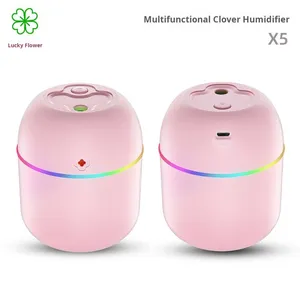 Wholesale New Lucky Clover Mini USB Aromatherapy Ultrasonic <b>Humidifier</b> 220ml Plastic Desktop Office Household Car Humidistat - Product Image 6