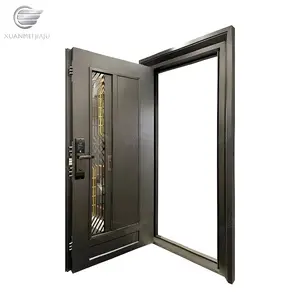 China Villa außen schall dicht Haupt außen Front Eingang Eingang Sicherheit Edelstahl benutzer definierte Tür Design für Haus modern