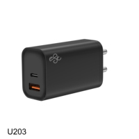 GaN PD65W Carga súper rápida EE. UU. UE Reino Unido AU en pines Teléfono celular múltiple QC Tipo C Cargador de pared USB C PD3.0 Cargador rápido Tipo C