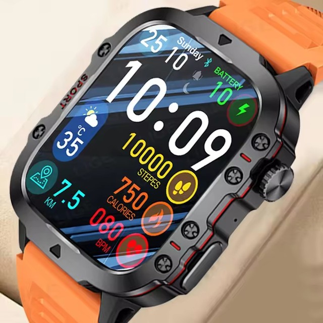 Lige Bw0667 New Smart Watch Men IP68 5ATM Outdoor Sport Fitness Tracker Health Monitor 1.96" BT Call Smartwatch for Male Relojes