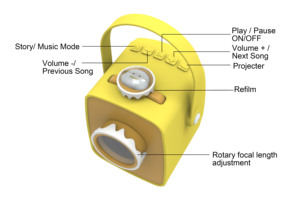 Proyector Educativo XDT, Juguete Musical con Batería de Litio y Material ABS para Niños de 2 a 4 y de 5 a 7 Años, Mini Máquina de Aprendizaje con 4G de Memoria - Product Image 6