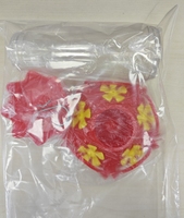 Mangeoire à colibris ronde en plastique PETG pour l'extérieur, 5 ports d'alimentation en néectar, pour la santé des oiseaux, toutes saisons, jardin