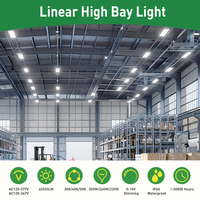 Éclairage industriel 220W 260W 300W Lumière d'entrepôt réglable par puissance 0-10V Dimmable 3CCT Lumière linéaire haute baie
