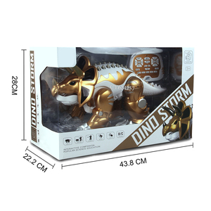 Venta caliente RC juguetes <span class=keywords><strong>Control</strong></span> remoto <span class=keywords><strong>Robot</strong></span> juguetes deformación programable dinosaurio juguetes con luz y música para niños - Product Image 6
