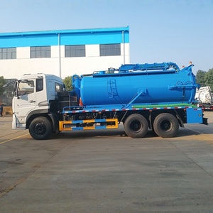 Camion d'aspiration des eaux usées Dongfeng 6x4, vente chaude, meilleur camion d'aspiration des égouts, camion de nettoyage de drainage robuste, camion à vide pour travaux de drainage - Product Image 5