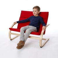 Canapé double en bois massif personnalisé pour enfants, chaise de loisirs en bois pour enfants, mobilier de maison pour salon, siège bébé