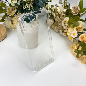 <span class=keywords><strong>Coque</strong></span> de téléphone portable transparente en TPU et PC anti-chute et anti-jaunissement pour iPhone 11 12 13 14 15 Pro Max - Product Image 1