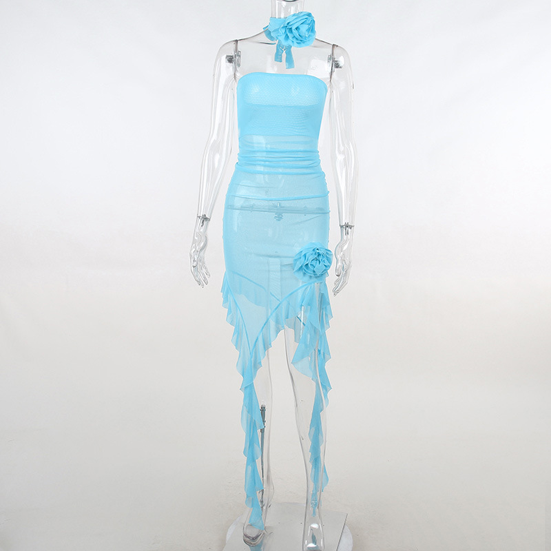 mesh white dress Verella Mesh Maxi