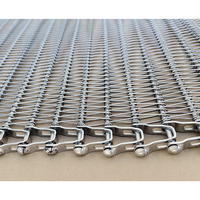 Chaîne de convoyeur à maille spirale en acier inoxydable pour fours de recul de boulangerie, fours à tunnel et refroidissement