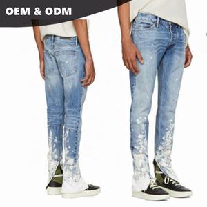 Jeans de Mezclilla Selvedge Azul Índigo para Hombre, Estilo <span class=keywords><strong>Pintor</strong></span>, OEM - Product Image 1