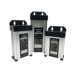 LED Rainproof Power Supply 12V <b>60</b>-400W AC DC Converter for Outdoor Display Surveillance Cameras - Product Image 1
