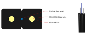 GJXH GJXFH 1 2 4-adriges G657A2 LSZH-Mantel-Glasfaser kabel FTTH-Fall kabel für den Innenbereich Glasfaser kabel - Product Image 3