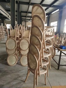 Chaise de salle à manger en rotin et osier pour fête de mariage, vente en gros - Product Image 3