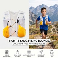 Gilet de course ultraléger pour enfants, respirant en maille, sans rebondissement, avec poche à eau de 1L, idéal pour la course en trail des jeunes