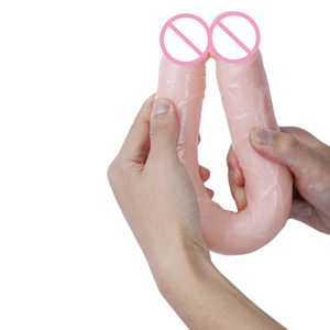 Vibrador de Doble Cabeza con Pene Artificial de Silicona y TPE Personalizado para Lesbianas, Consoladores Grandes de 14.96 Pulgadas para Mujeres, Enormes y Realistas - Product Image 5