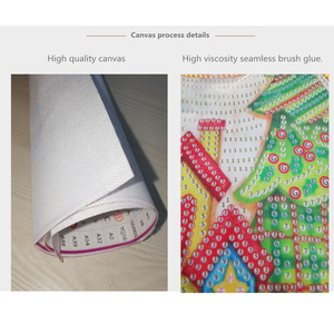COOLEVE 5D DIY Diamant <span class=keywords><strong>Peinture</strong></span> Peint À La Main Violet Plein Diamant Mosaïque Creative Europe Classique Rectangle Décor À La Maison Cadeau <span class=keywords><strong>Fleur</strong></span> - Product Image 2