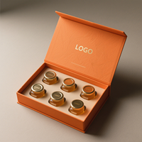 Boîte d'emballage personnalisée de luxe pour parfums et soins de la peau avec insert en velours, fermeture magnétique et logo personnalisé pour cadeaux