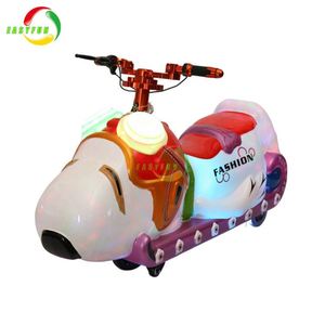 Indoor Children's Electric Car Battery-powered Bumper Panda Ride-On for Kids Fiberglass and Metal Material for Adults - Product Image 6