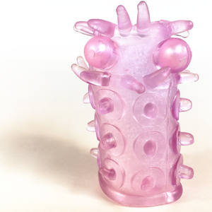 Erkekler için Penis halkaları prezervatif boncuk Penis büyütme kollu yetişkinler için kauçuk seks oyuncakları gecikmeli boşalma vajina stimülatörü - Product Image 5